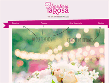 Tablet Screenshot of larosa-floristeria.com